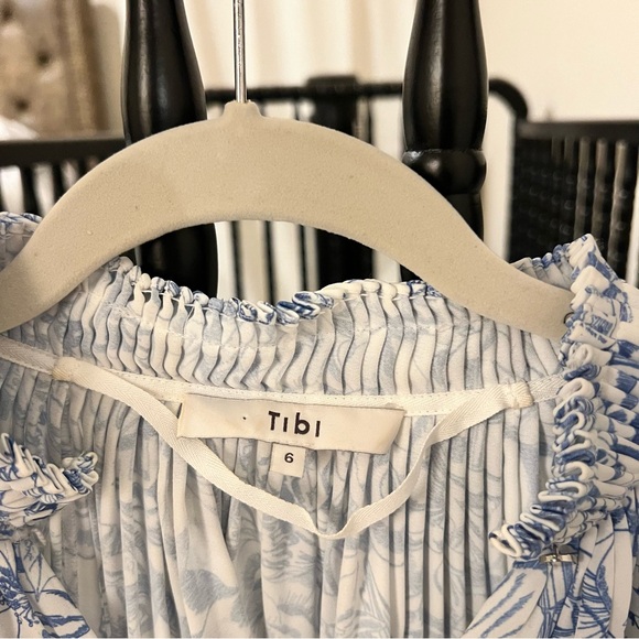 Womens Tibi Isa Toile Cropped Edwardian Top - Picture 6 of 7